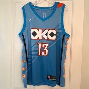 Nike Oklahoma Thunder Paul George Jersey Stitched Size 50